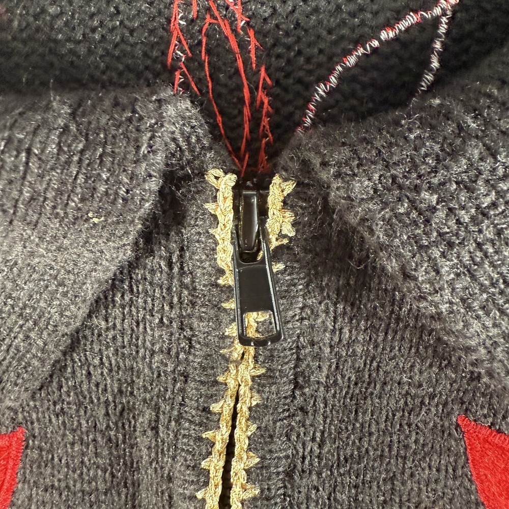 White Stag Women's‎ Plus Christmas Poinsettia Zip Vest M (18W/20W) - Picture 6 of 10